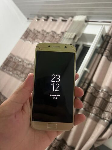 купить самсунг а8: Samsung Galaxy A3 2017, Колдонулган, 32 ГБ, түсү - Алтын, 2 SIM