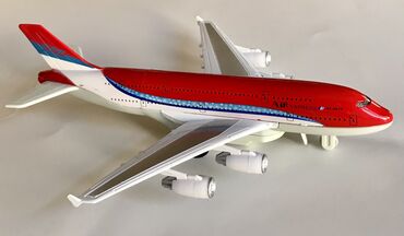 Самолёт - А380 металл, качество звук взлёт свет Express 2 этажный