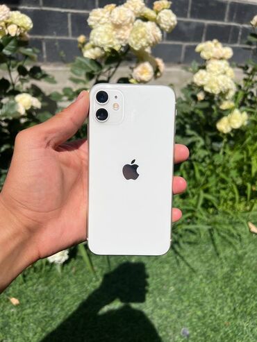 iphone 11 белый: IPhone 11, Б/у, 64 ГБ, Белый, Защитное стекло, Чехол, 75 %