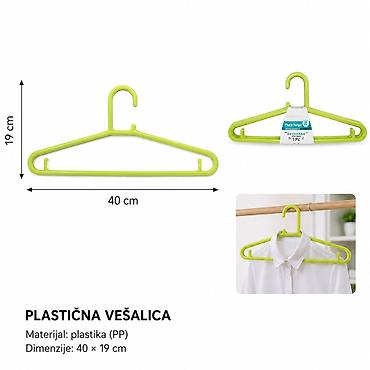 KMT plastične vešalice 2406907 Praktične plastične (PP) vešalice za