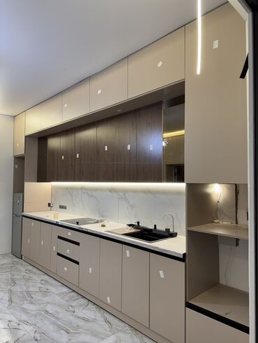 Кухонные гарнитуры: Кухонный гарнитур, Новый, цвет - Белый, ДСП, Бесплатная доставка — 3