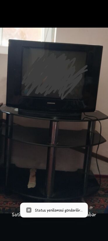 Kronşteynlər: Samsung CRT televizor + şüşə TV stendi Xüsusiyyətlər: - Brend