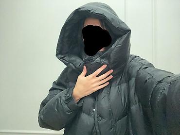 Айымдардын кийими: Пуховик, Кыска модель, Капюшону бар, Оверсайз, Ультра жеңил, M — 3