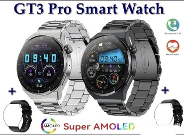 Ručni satovi: GT3 Pro Bluetooth NFC Smart Watch Bluetooth Poziv Boje satova: Crna