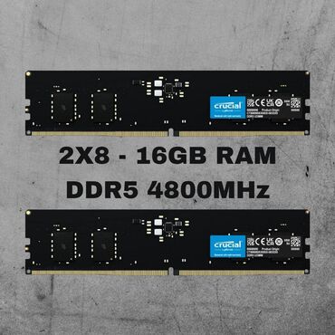 материнская плата баку: Operativ yaddaş (RAM) Crucial, 8 GB, > 4000 Mhz, DDR5, PC üçün, İşlənmiş