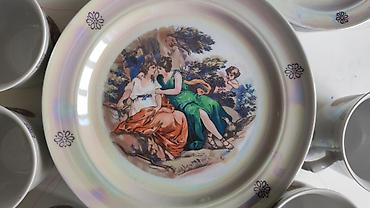 çaydan dəsti: Çay dəsti, rəng - Ağ, Farfor, Madonna, 6 nəfərlik, Almaniya — 4
