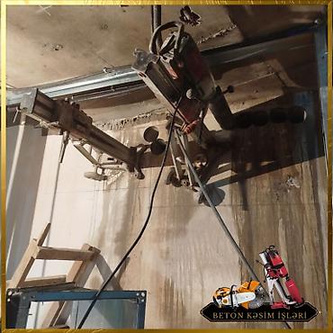 Beton işləri: #Betonkesme #betondeşmə Beton kubik kərpic - dən kəsim deşim — 11