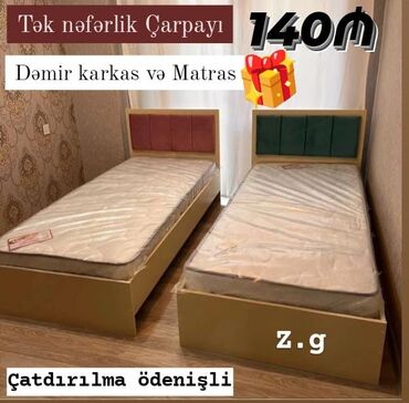 kravat tek: *Çarpayı tək nəfərlik 💫140Azn* ✔️Material:Rusiya Laminat 18/lik