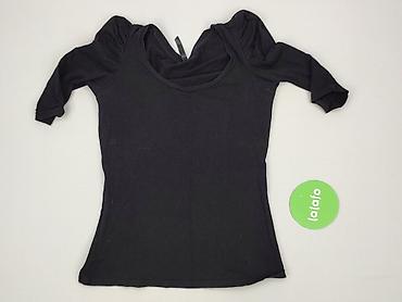 bluza czarna pull and bear: Bershka, Bluzka damska, rozmiar M — 4