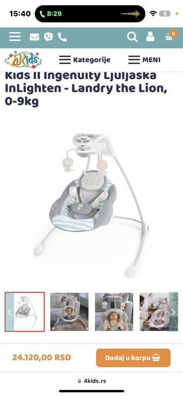 majice sa aplikacijama: Ne postoji magičnija ljuljaška za bebe od Ljuljaška za bebe Ingenuity