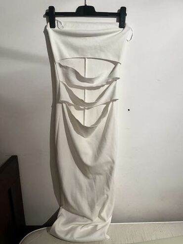 bela boho haljina: L (EU 40), bоја - Bela, Večernji, maturski, Top (bez rukava)