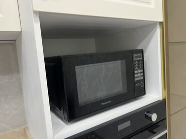 soba: Mikrodalğalı soba Panasonic, Ayrıca dayanan, Mikrodalğalar ilə, rəng - Qara, Yeni