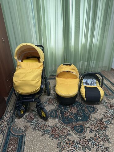 детские сандалии: Коляска, цвет - Желтый, Б/у