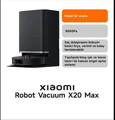 usb hard disk: Xiaomi Robot Vacuum X20 Max – ağıllı tozsoran və yuyucu robot - 8000 — 2