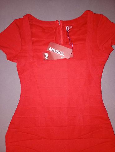 Haljine: Crvena „bandage“ haljina MIUSOL – veličina M - Kroj: uska, bodycon — 5