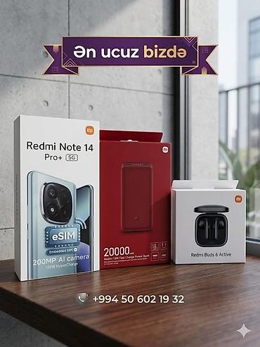 marshall qulaqciq: Redmi Note 14 Pro+, 256 GB, rəng - Göy, Face ID, Sənədlərlə, Zəmanət — 2