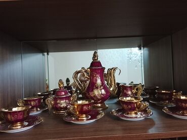 плейстейшен 3 про: Çay dəsti, rəng - Bənövşəyi, Keramika, 6 nəfərlik