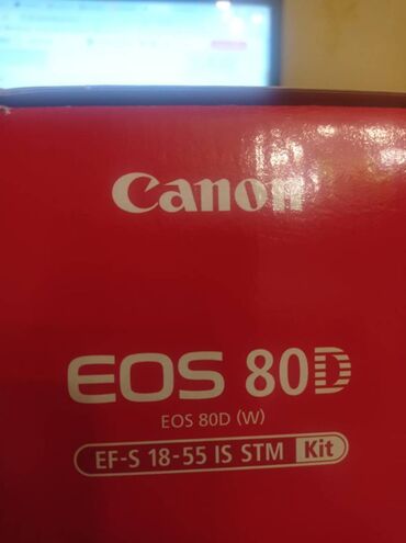 fotoaparatlar: Vi̇deo və fotoaparat canon eos 80d ef-s 18-55 is stm kit satilir