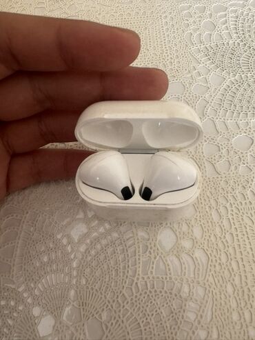 Səs gücləndiriciləri: Simsiz (Bluetooth) Qulaqcıqlar, Apple, rəng - Ağ