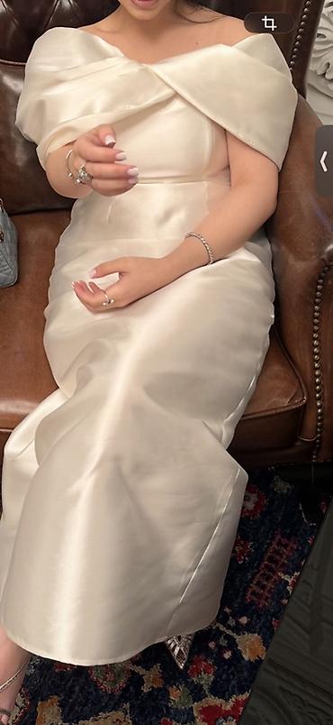 xonca satisi: Solace London – Bridal Davina asimmetrik drapeli atlas don - Rəng — 2