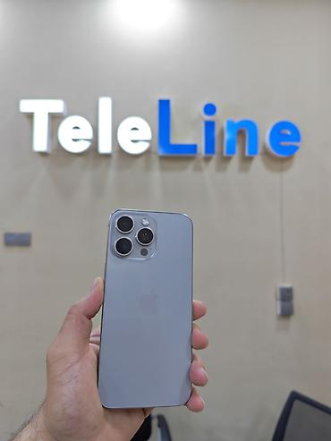 IPhone 15 Pro Max, 256 GB, Natural Titanium, Sənədlərlə, Zəmanət, Simsiz şarj