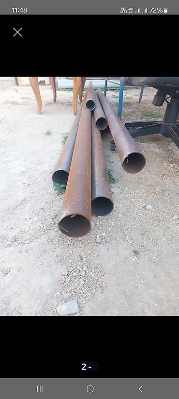 100 lük su borusu: DƏMİR TURBA 76 ALİTİQ 3 metrəliy 3ədət 1 ədədə 2 metrəliy təzədir — 1