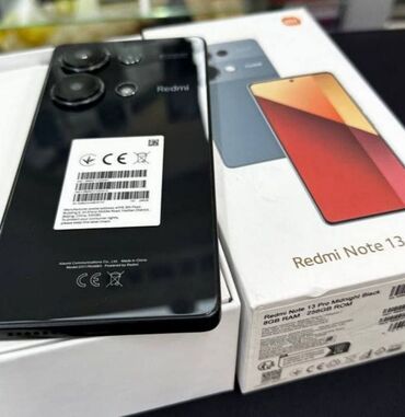 мониторы профессиональный: Redmi, Redmi Note 13, Новый, 128 ГБ, цвет - Черный, 2 SIM