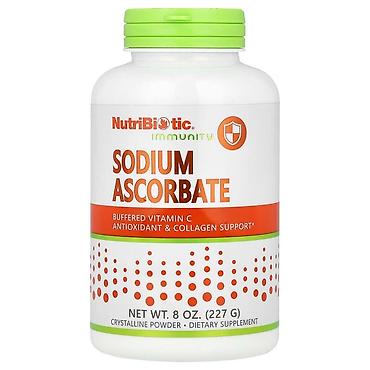 аскорбиновая кислота: NutriBiotic Immunity Sodium Ascorbate — витамин C в кристаллическом — 1