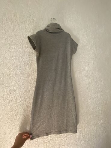 dugačke letnje haljine: M (EU 38), color - Grey, Oversize, Short sleeves