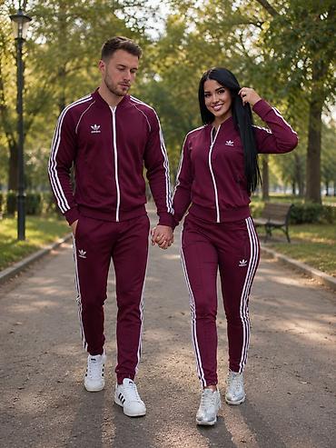 premiate plave: Adidas trenerka u paru za nju i njega NOVO Novo Mokra likra Veličine — 3