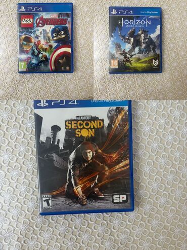 Qazanlar: Salam.Oyun sevərlər üçün 3 ədəd PlayStation 4 oyunu satılır:Second