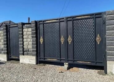 Распашные ворота: Металлические, Механические, Другой бренд, Для гаража, Для частного дома, Со стойками, Оптом, Новый, Бесплатная установка — 3