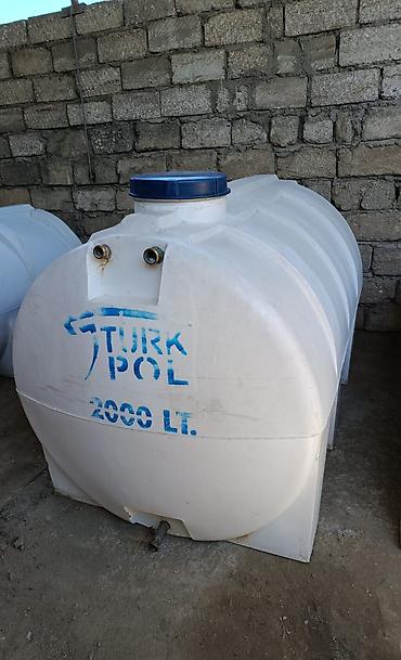 plastik bocka: TURK POL 2000 LT su çəni - Həcm: 2000 litr - Material: plastik — 1