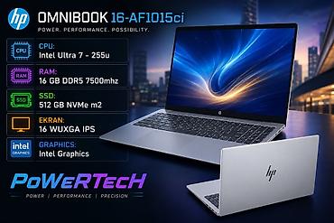 HP OMNIBOOK 16-AF1015ci noutbuk - Prosessor: Intel Ultra 7-255U - at lalafo.az HP OMNIBOOK 16-AF1015ci noutbuk - Prosessor: Intel Ultra 7-255U -