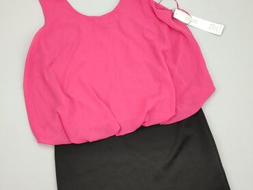 bluzki damskie pudrowy róż: Sukienka, M, stan - Idealny