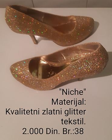 asos obuca: Niche salonke – elegantne zlatne štikle prekrivene kvalitetnim glitter — 5