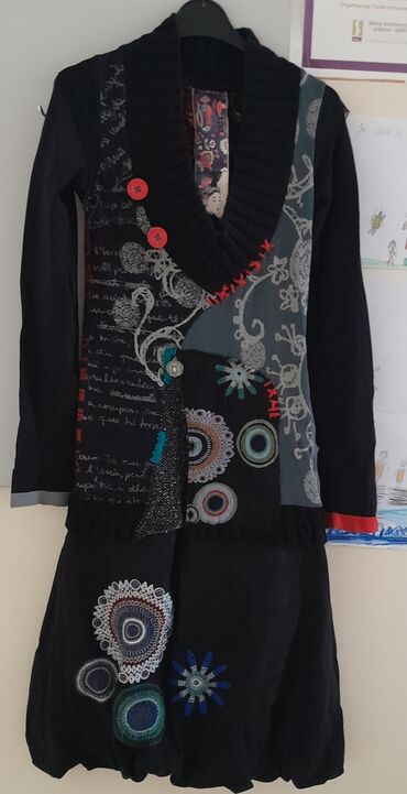 svecane haljine nis cene: Desigual S (EU 36), M (EU 38), L (EU 40), color - Black, Other style, Long sleeves