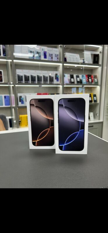 Apple iPhone: IPhone 16 Pro, Новый, 256 ГБ, Desert Titanium, Зарядное устройство, Кабель, В рассрочку, 100 %