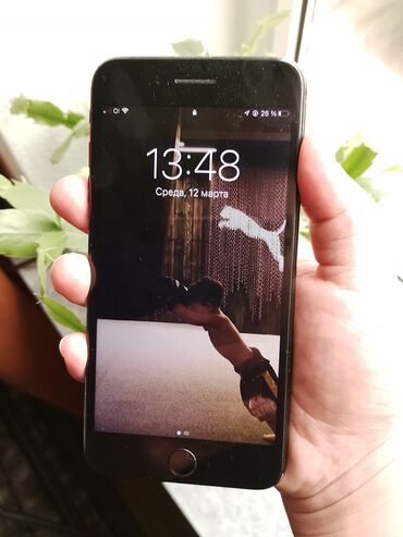 телефон 4000сом: IPhone 7 Plus, Колдонулган, 128 ГБ, Jet Black, 74 %