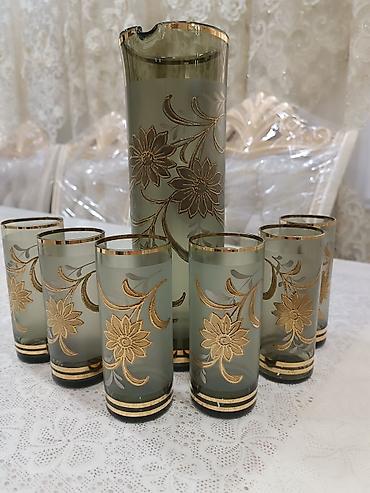 Stəkanlar: Stəkanlar, rəng - Qara, Şüşə, 14 ədədli dəst — 17