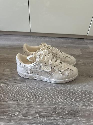 puma кеды: Кроссовки, 38, Puma, Новый, цвет - Бежевый, Самовывоз — 1