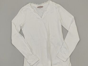 białe dopasowana bluzki z długim rękawem: Bluzka Damska, S, stan - Bardzo dobry