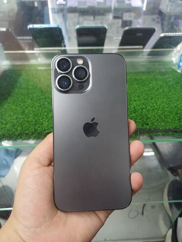 телефоны купить: IPhone 13 Pro Max, Колдонулган, 256 ГБ, Кара, Коргоочу айнек, Каптама, 88 %