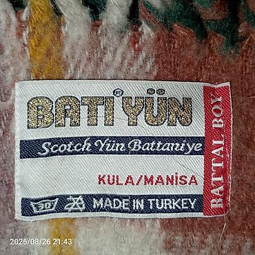 BATI YÜN “Scotch Yün Battaniye” – Battal Boy.2/2.5. - Material: Yün lalafo.az -da BATI YÜN “Scotch Yün Battaniye” – Battal Boy.2/2.5. - Material: Yün
