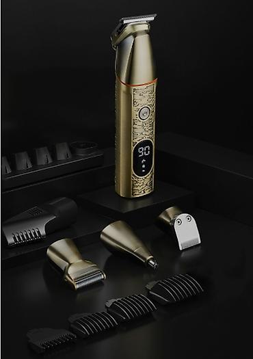 Kemei 5859 - Trimmer dəsti 5in1 / IPX6 / 7000RPM /Qızılı / TYPC — 3
