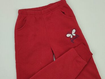 top koronkowy czerwony: Sweatpants, 9 years, 128/134, condition - Fair