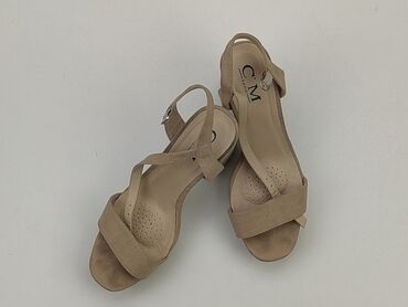 eleganckie niskie sandały: Sandały 39, stan - Dobry