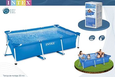 бассейн на продажу: Небольшой сборный бассейн серии Rectangular Frame. Металлический