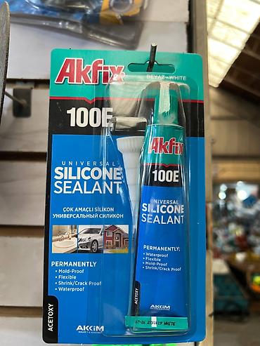 akfix: Akfix 100E Universal Silicone Sealant, белый (ACETOXY) - — 1
