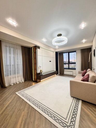 сдается квартира асанбай: 3 комнаты, 104 м², Элитка, 4 этаж, Дизайнерский ремонт